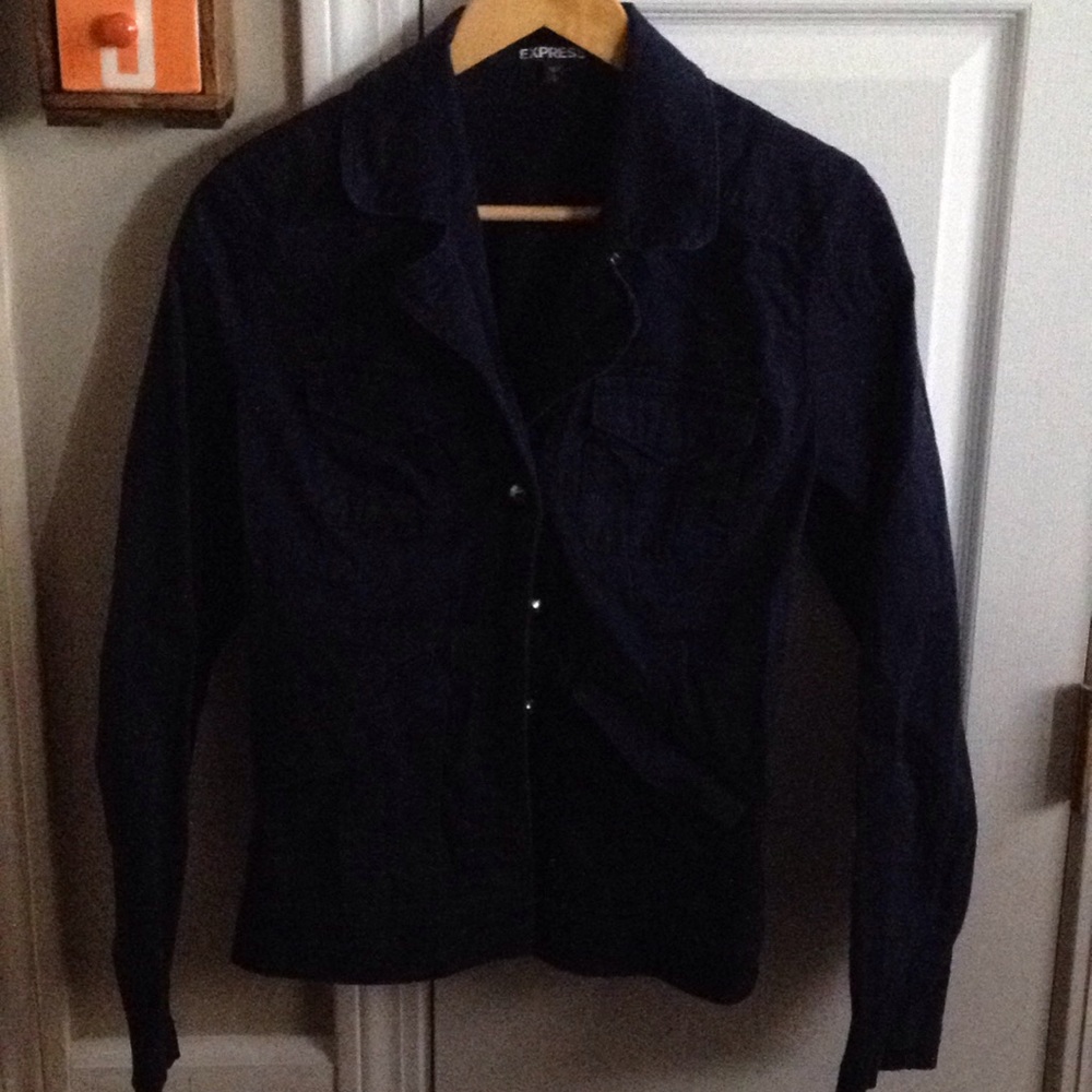 Navy blue blazer jacket